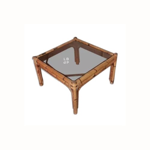 Table basse vintage - ,, rotin