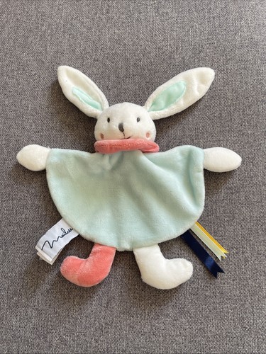 Doudou plat mouchoir lapin - plat/mouchoir,
