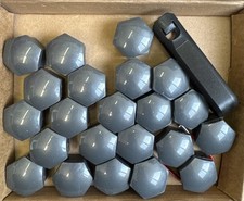 22x Wheel Bolt Cover Caps Set - 19mm 26mm Wheel Nuts Rims Protection Caps