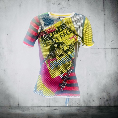 Dsquared2 punk graphic - graphic, mesh