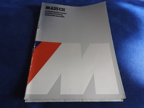 Catalogue bmw 635 csi 1983 - bmw,