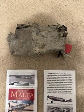 Fragment of WWII Bf-109 Cockpit with rubber seal recovered from downed Aircraft
