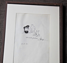Hergé Dédicace Tintin