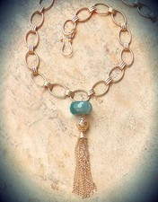 24K GOLD BRASS GENUINE QUARTZ