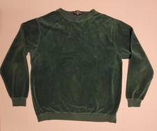 VTG Chesterfield Velour Shirt  Green Large Retro