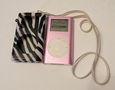 Apple iPod Mini A1051 4GB Rose Lecteur M9804LL W 213 Chansons Pack W Zèbre Étui