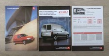 Citroen Berlingo brochure 9.2001 + price list + insert