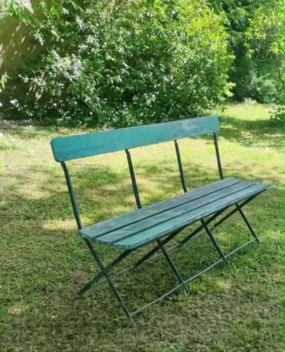 Banc jardin bois fer - jardin,