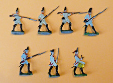 Plats d'étain - Zinnfiguren - Flat tin : 7 autrichiens ancien régime Heinrichsen