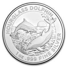2024 Australia 1 oz Silver $1 Hourglass Dolphin BU