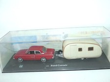 FORD CORSAIR AVEC SA CARAVANE CARARAMA 1:43 boite vitrine