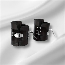 Solid Steel Frame Fitness Gravity/Inversion Boots(Black), One Size