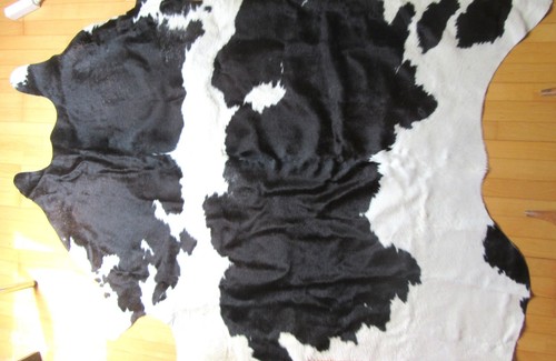 Peau vache véritable noir - de,
