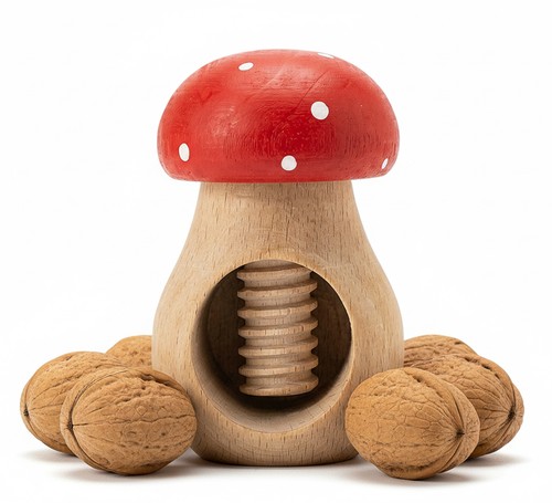 Casse noix bois champignon - bois,