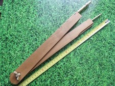 Ancien compas porte craie en bois et laiton  pour tableau d ecole