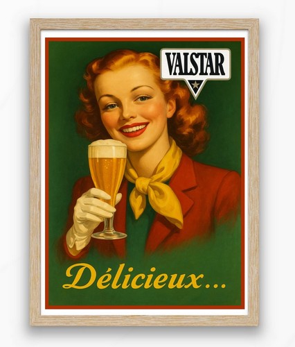 Affiche vintage bière - affiche,