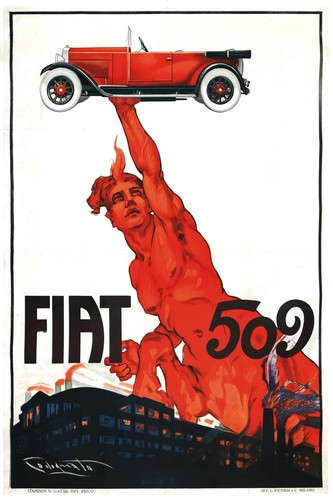 Fiat 509 vintage - fiat, ad