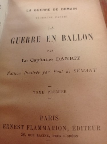 Livre ancien guerre - la, en