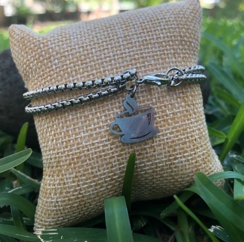 Bracelet argenté café - ,