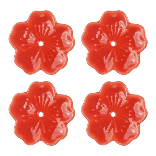 4pcs support céramique fleur - 4pcs,