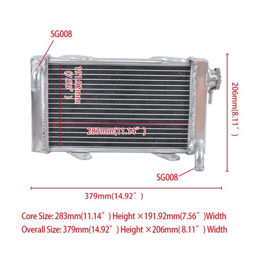 Row aluminum alloy radiator - aluminum,