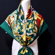 RARE VINTAGE HERMES Silk Scarf "Orgauphone et Autres Mecaniques" Carre 90
