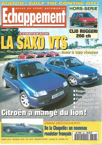 Echappement 346 saxo vts - vts, /