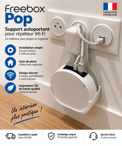 Support répéteur wifi - support,