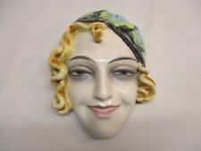 GOEBEL GRACIE FIELDS WALL MASK ~ ART DECO ~ RARE!
