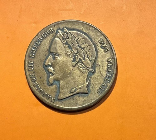Jeton napoleon iii en cuivre - jeton,