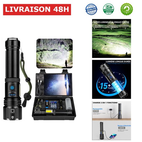 Lampe torche led - torche,