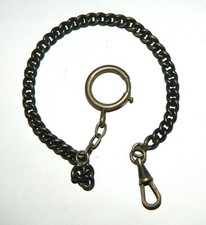 early 1900s silver pocket watch chain