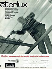  Publicité Advertising 0322 1962  Eterlux plaques polyvinyle rigide Eternit