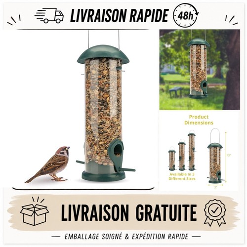 Mangeoire oiseaux grains - oiseaux, à