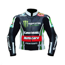 KAWASAKI Veste en Cuir Motard
