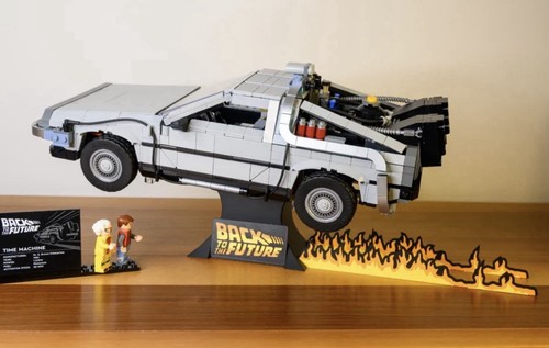 Lego voiture delorean back - voiture,