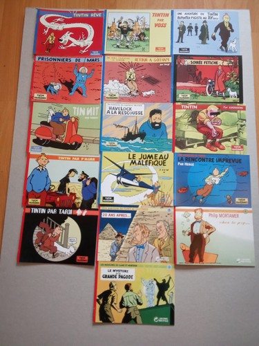 Lot albums pastiche tintin - 16,