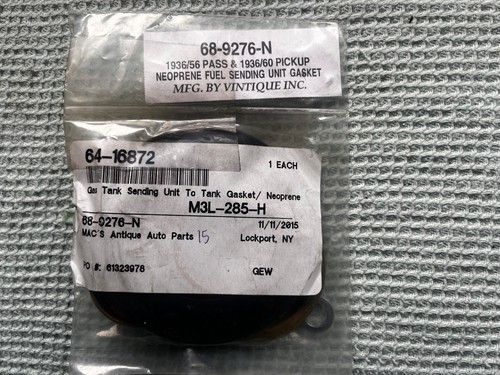 Neoprene gas tank sending unit - tank,