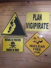 Panneaux Jaune  signalisation