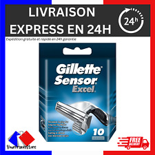 Gillette Lames de Rasoir Homme Sensor 3, Pack de 10 Lames de Recharges