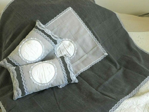 Lot coussins plaid - 2, +