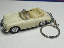 WELLY miniature car keychain 1/60 Porsche 356B convertible keychain good condition lh