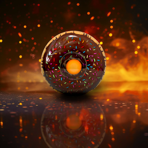 Bowling ball donut - donut, boule