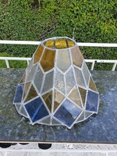 Abat jour vitrail plomb et