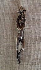 Grand pendentif en argent non