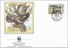 Bush Snake Elaphe Longissima Largest European Snake Moldova FDC 1993