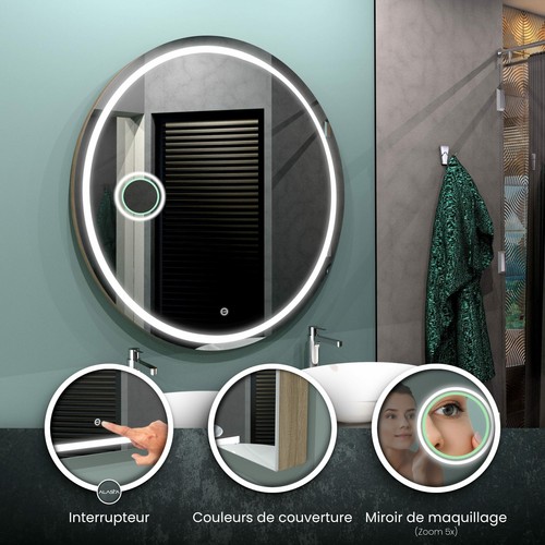 Miroir led london 3 - |,