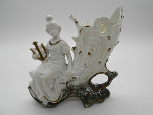 Figurine vase en biscuit - vase,
