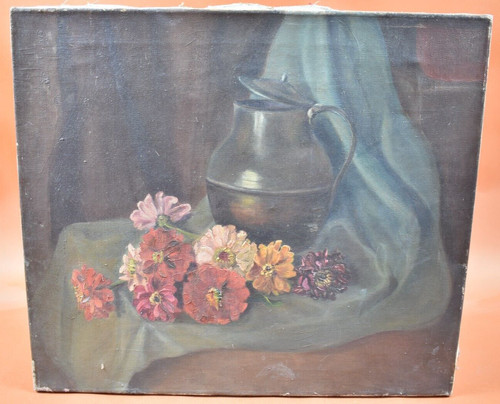 Peinture huile sur toile - à,