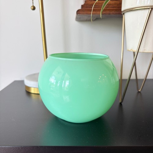 Vintage green opaline glass - opaline,